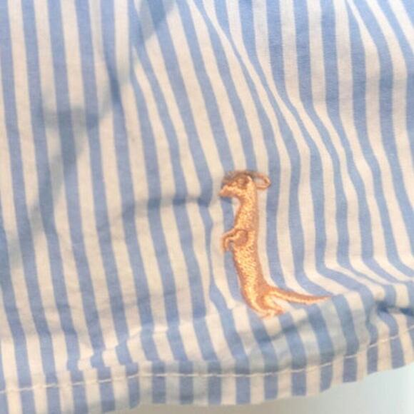 Southern Saint Ladies Seersucker Chambray Ruffle Skirt Size XL - Picture 7 of 8